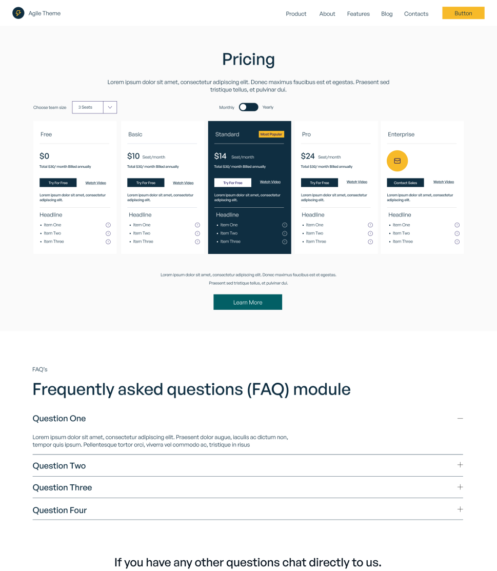 Pricing V1